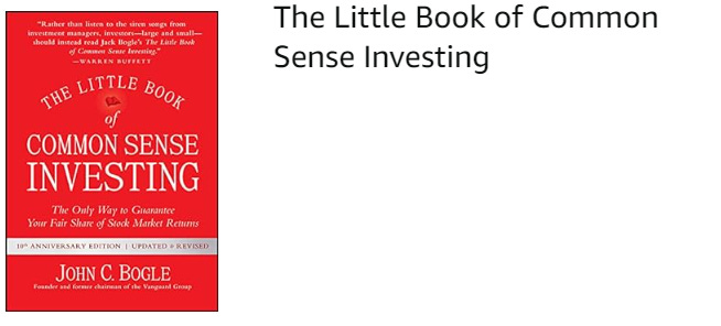 The Little Book of Common Sense Investing	John C. Bogle