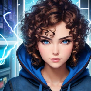 Superhero in Blue