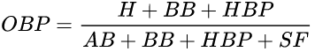 On-base Percentage Formula