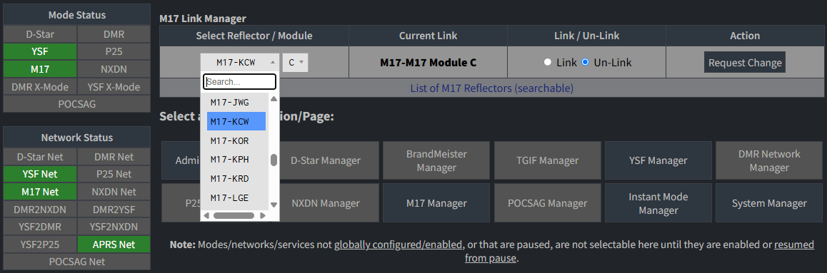 Select a reflector
