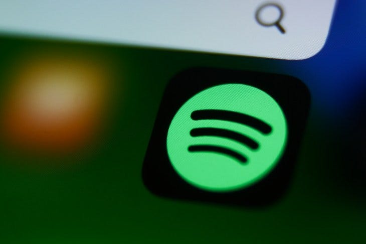 Spotify icon displayed on a phone screen