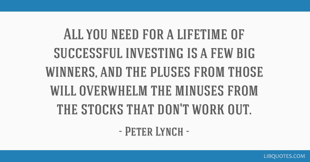 All you need for a lifetime of successful investing is a...