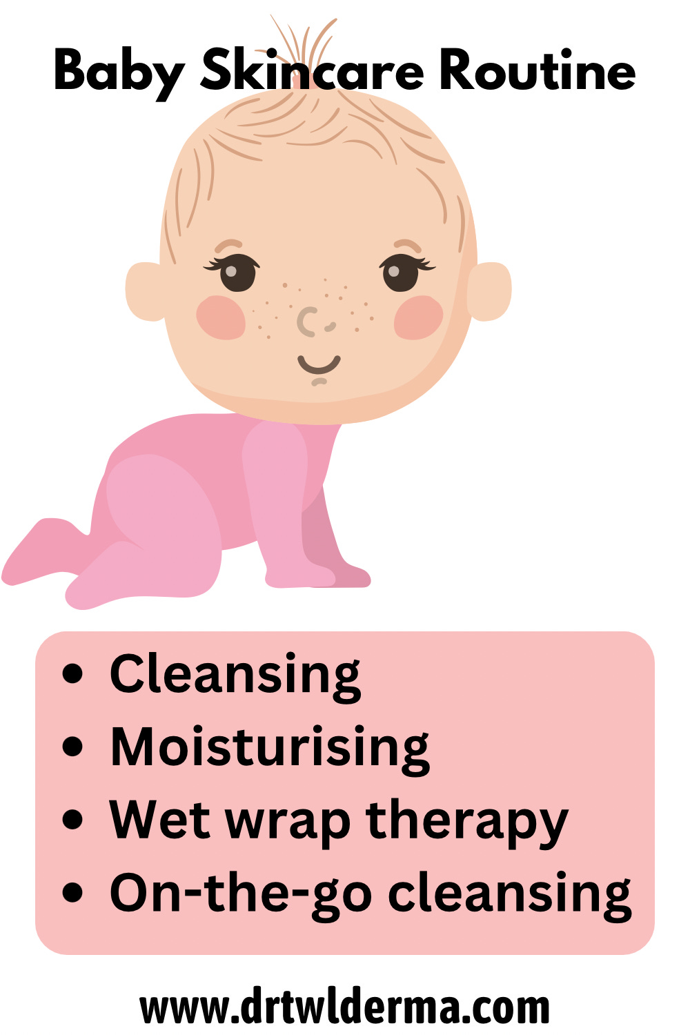 Baby Skincare Routine Cleansing Moisturising