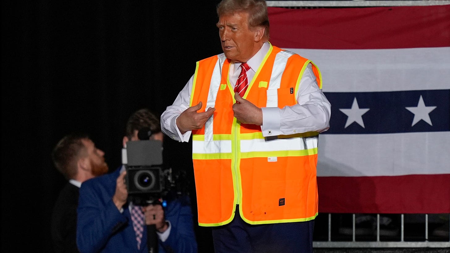 Donald Trump boards a garbage truck to draw attention to Biden remark –  KXAN Austin