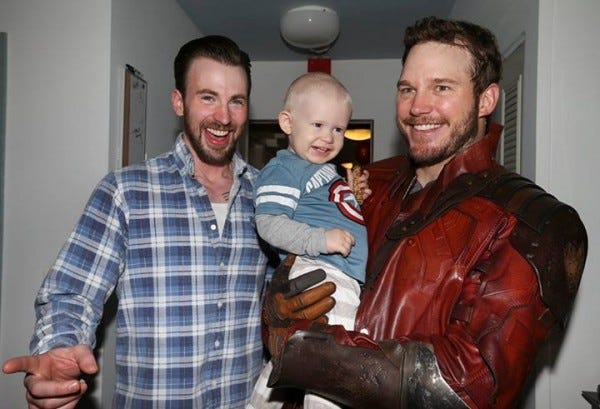 chris evans bulge with chris pratt star lord images 2015