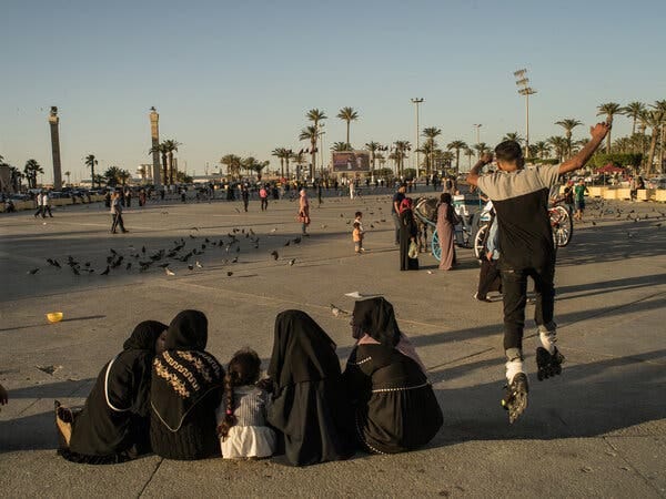 In Tripoli, half-destroyed houses from the civil war still litter the capital’s outskirts, and families still occasionally scramble to get children home from school when rival militias clash.