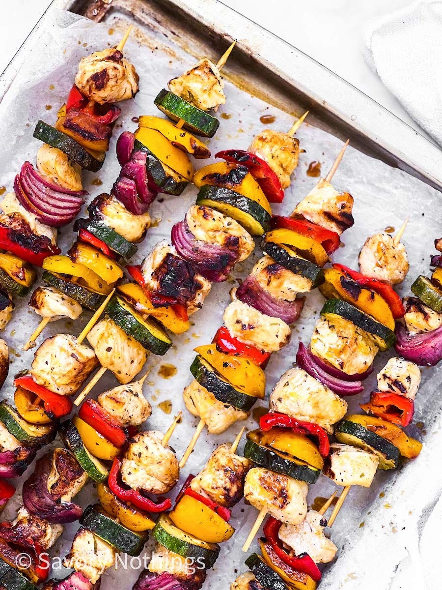 Grilled Chicken Kabobs | Recipes Perfect for Spring Grilled Chicken Kabobs | Recipes Perfect for Spring