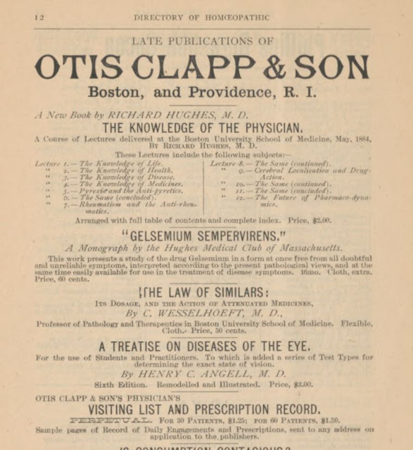 Advertising for Otis Clapp and Sons