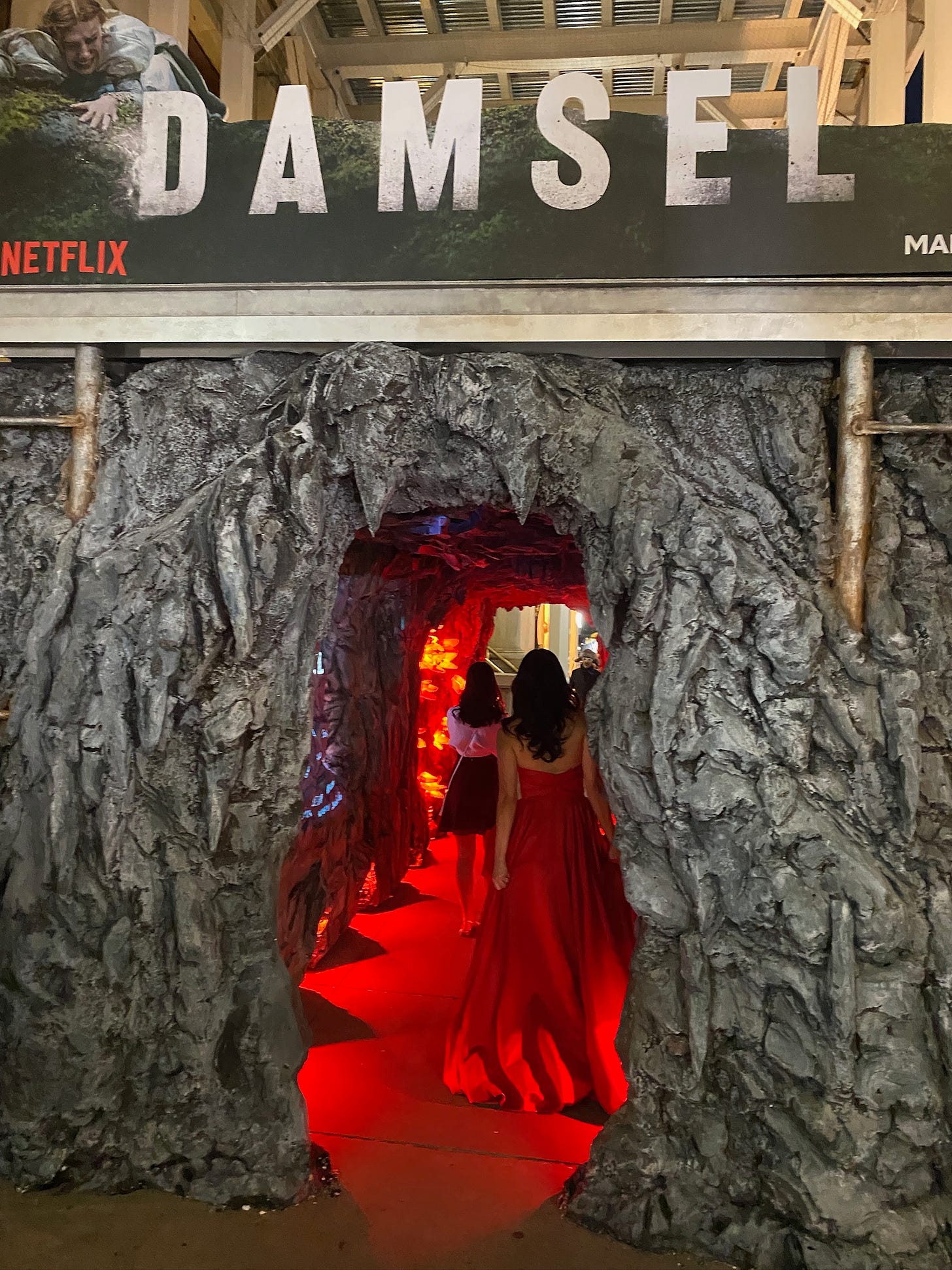 Author Evelyn Skye in The Cave at the Damsel World Premiere in NYC