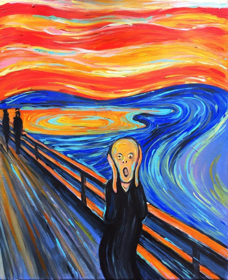 Edvard Munch The Scream Reproduction Hight Quality Original | Etsy