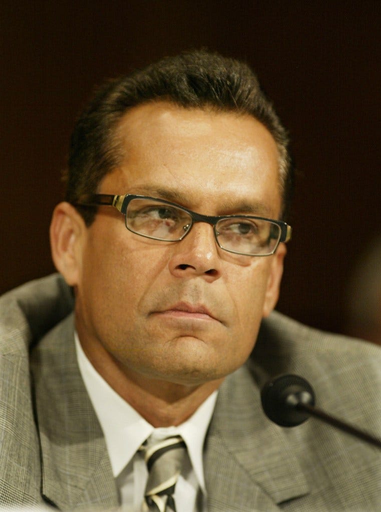 Edward Siedle testifying during a US Senate hearing in 2004