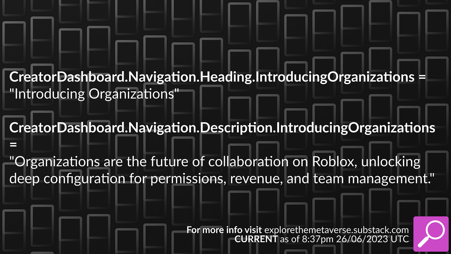 Organizations: the future of Roblox development groups