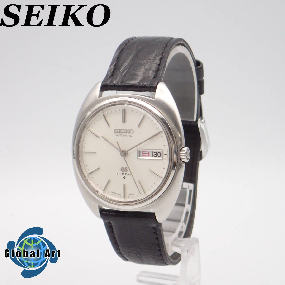 え05183/SEIKO セイコー/GS グランドセイコー/ハイビート/自動巻/メンズ腕時計/GSメダリオン/文字盤 シルバー/5646-7000