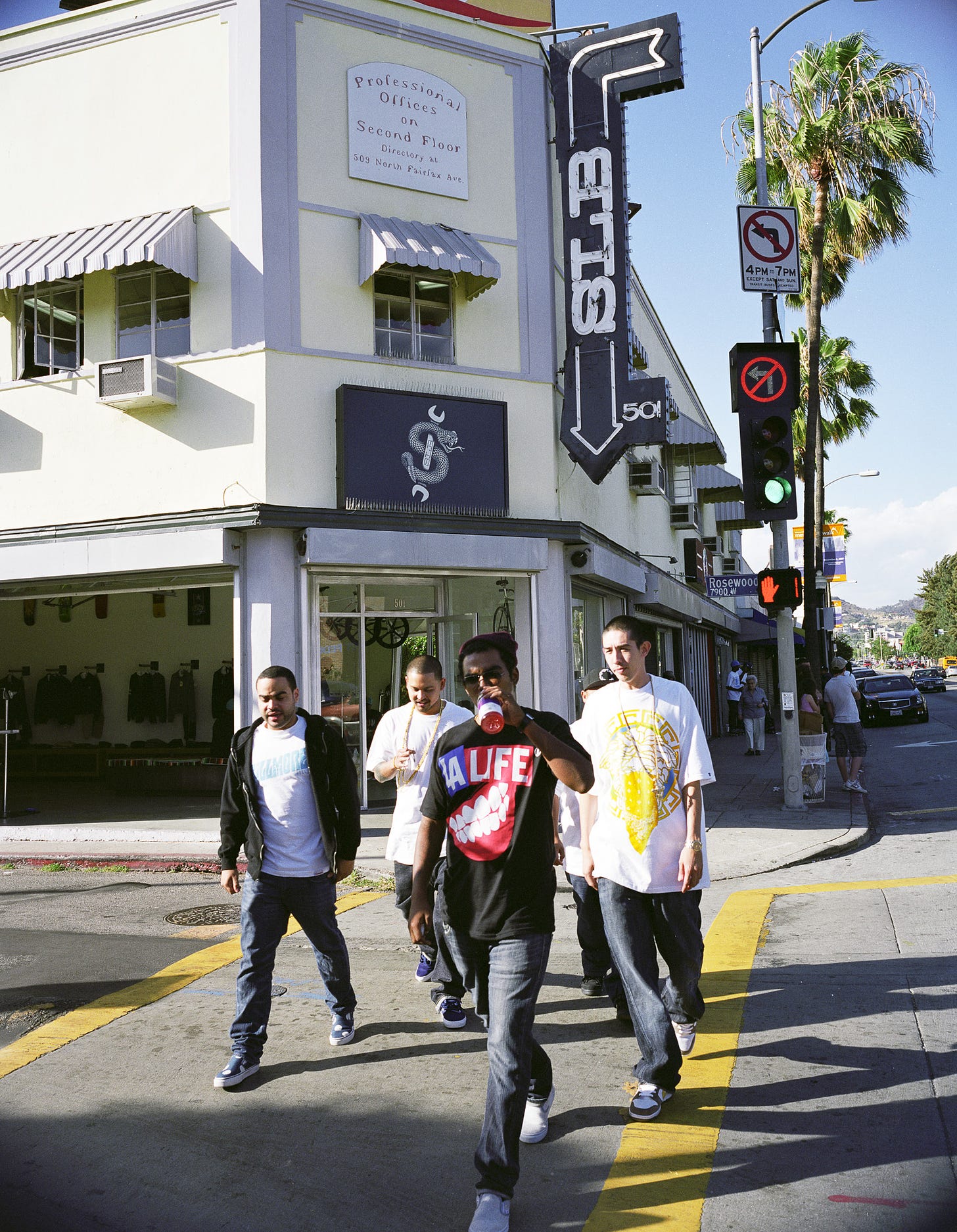 Photo of men walking, Fairfax District, Los Angeles