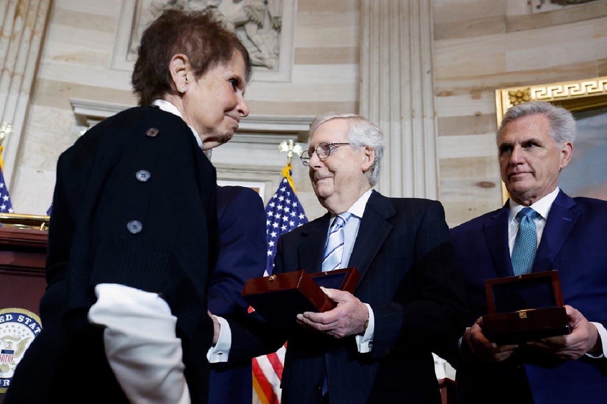 Fallen officer's family snubs McConnell and McCarthy at Jan. 6 gold medal  ceremony - POLITICO