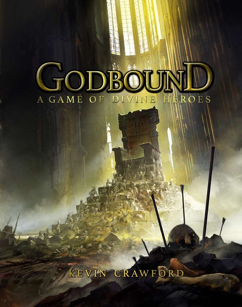 Cover of Godbound ttrpg