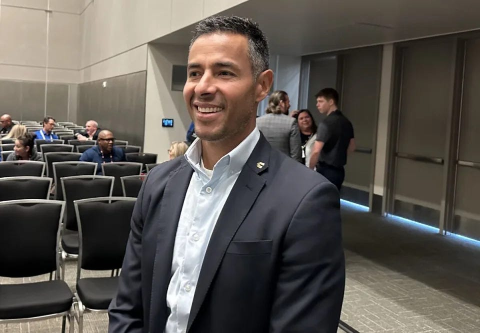Jose Samperio, executive director and general manager, North America On-Highway, says Cummins could see a fivefold increase in natural gas engine sales. (Photo: Alan Adler/FreightWaves)