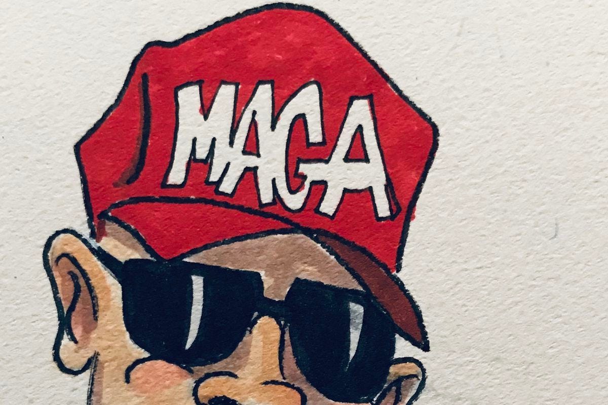 Colby Covington and a MAGA hat