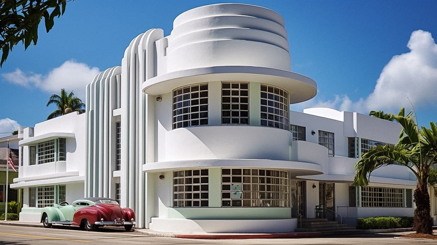 Streamline Moderne architecture Midjourney style | Andrei Kovalev's  Midlibrary