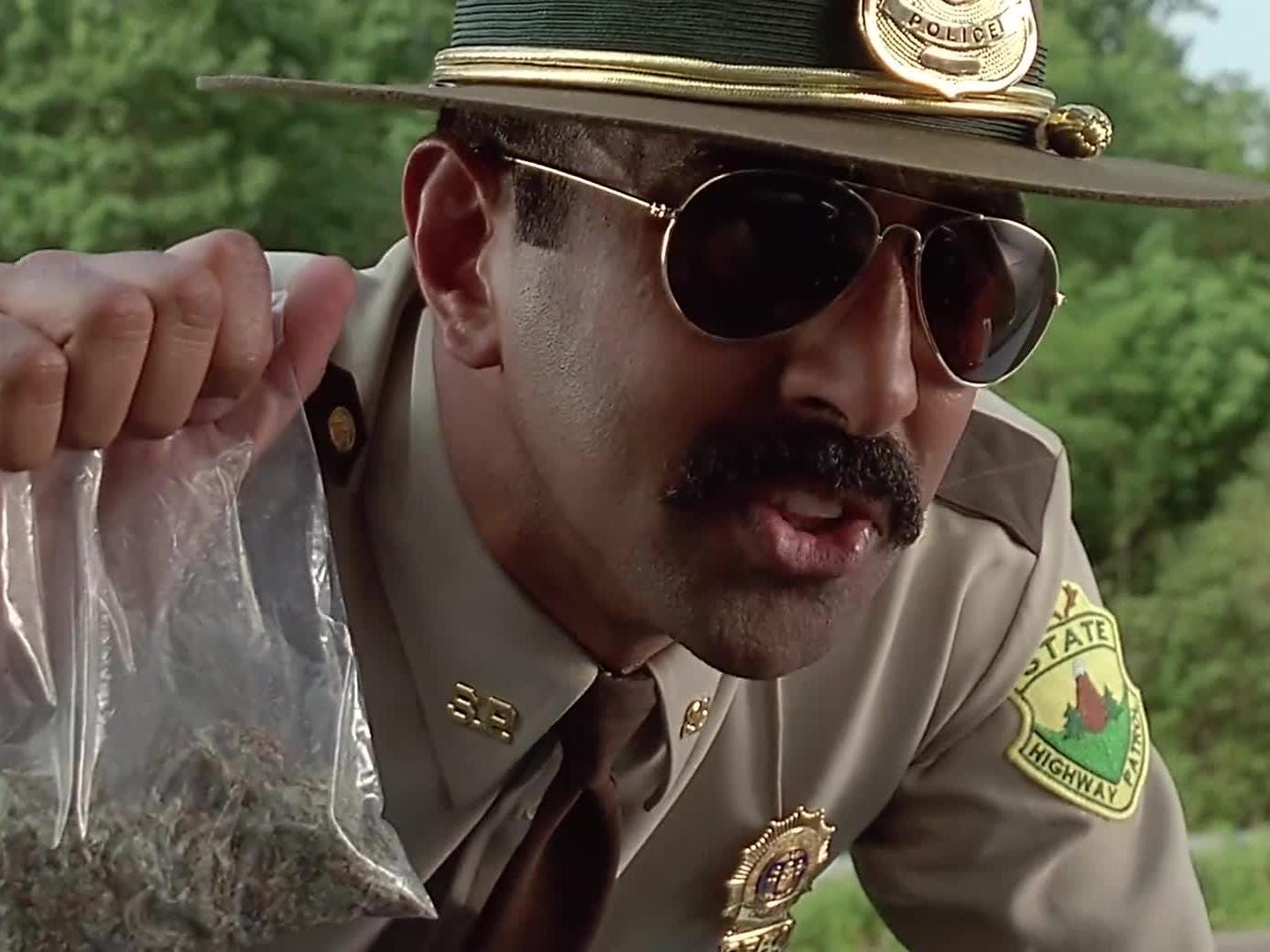 Littering and smoking the reefer. Now to teach you boys a lesson, me and  officer Rabbit..." - Super Troopers quote