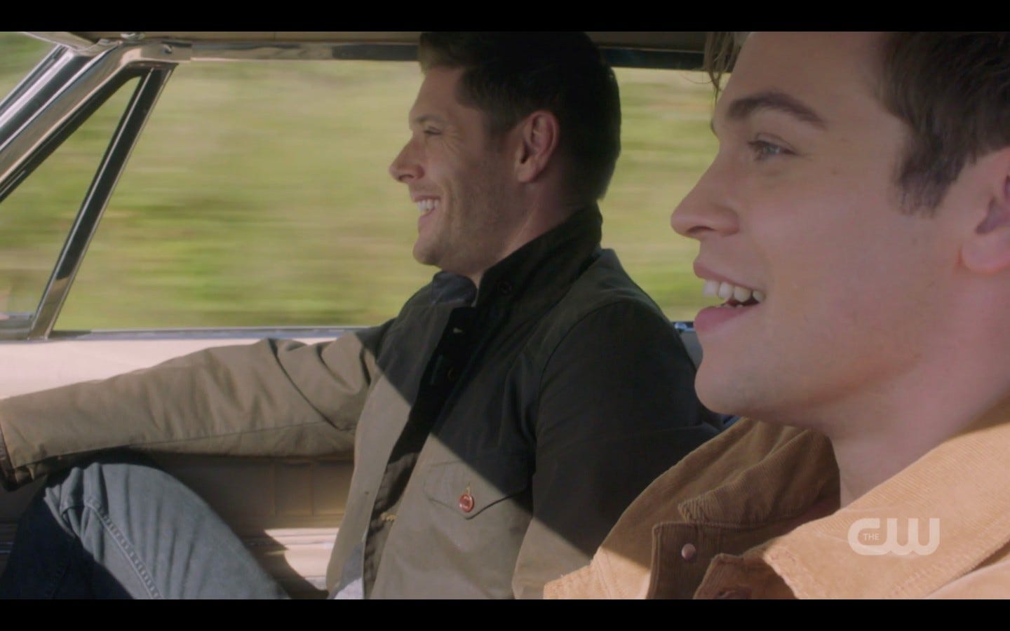 supernatural jack driving dean jensen acles in baby 1407