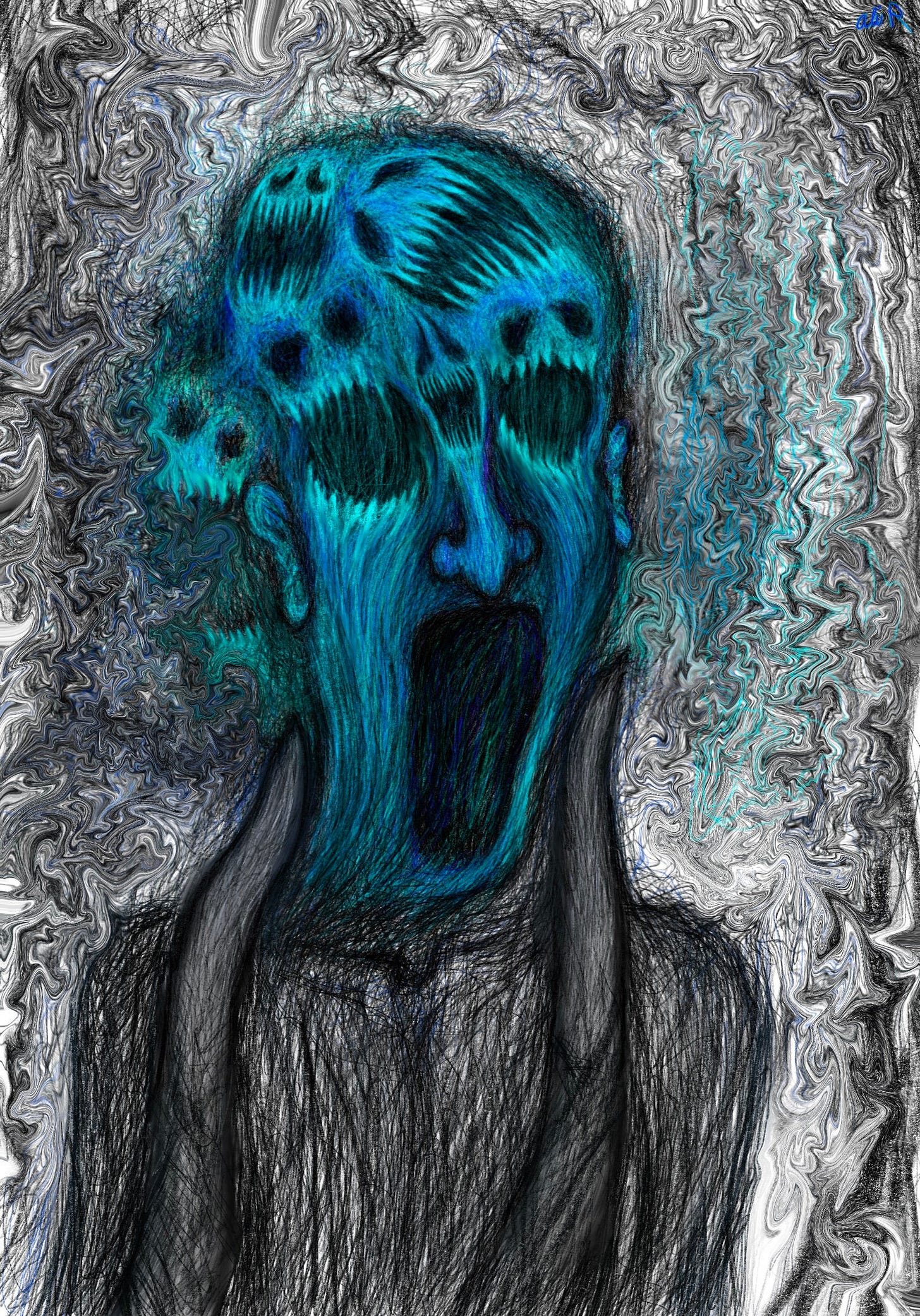 Handmade Artwork Painting schizophrenia | Etsy