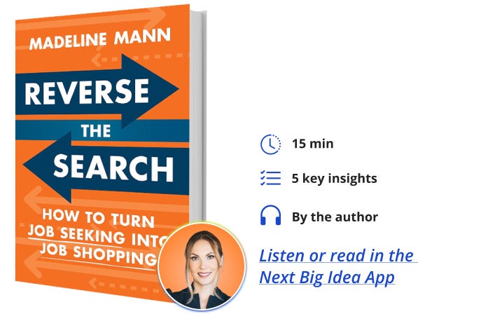 Reverse the Search Madeline Mann Next Big Idea Club Book Bite