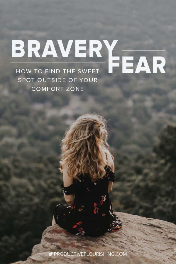 As an entrepreneur, you must have a healthy amount of fear in order to be brave. The intersection of fear and bravery is critical in making decisions that move you toward your dreams and goals. https://productiveflourishing.com/bravery-and-fear/ #productiveflourishing #bravery #fear #comfortzone #selfcare