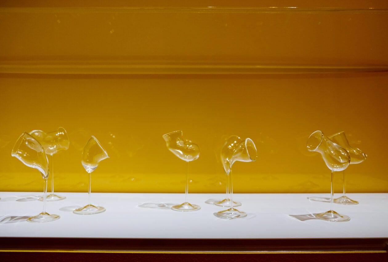 Detail from Anthony Duchêne, “Verres à nez; série de 24 verres”