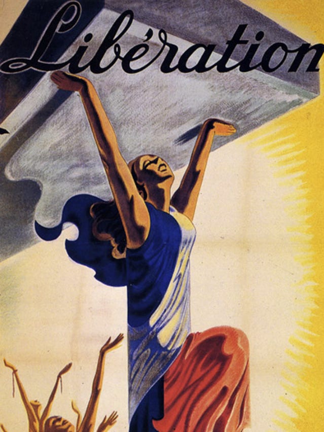 French Liberation WW2 Poster