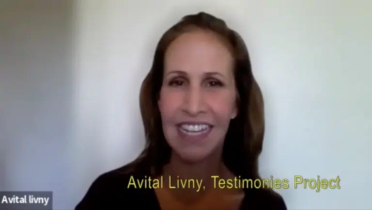 Avital Livy initiatrice du ‘Projet des Témoins’ en Israël