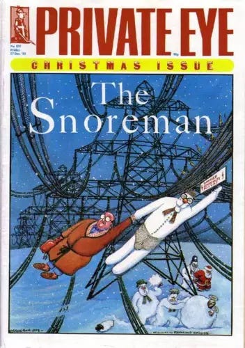 PRIVATE EYE 835 - 17 Dec 1993 - The Snoreman - CHRISTMAS ISSUE 