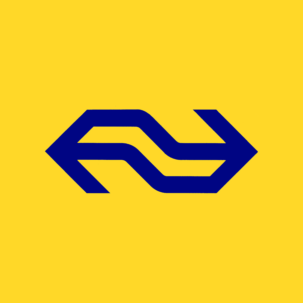 Tel Design's 1967 logo for Dutch rail network Nederlandse Spoorwege