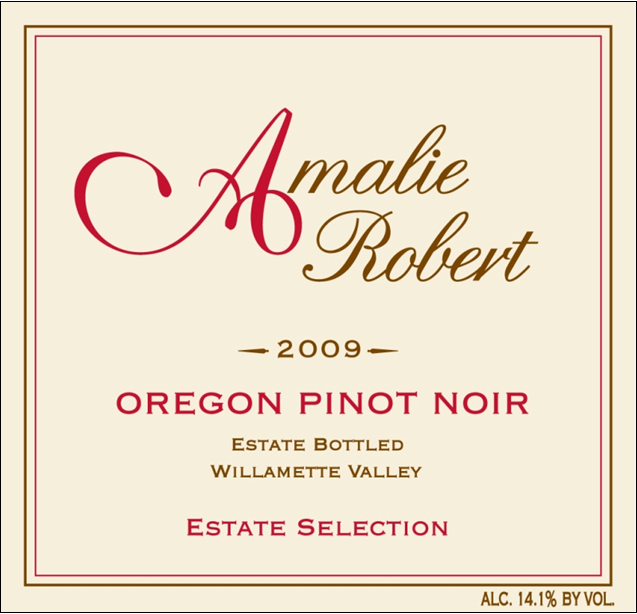 2009 Estate Selection Pinot Noir label.