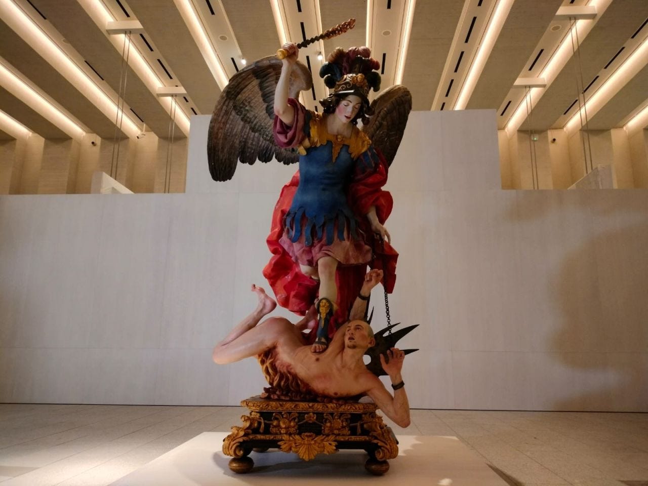El Arcángel San Miguel venciendo al demonio at the Royal Collections Gallery in Madrid, Spain.