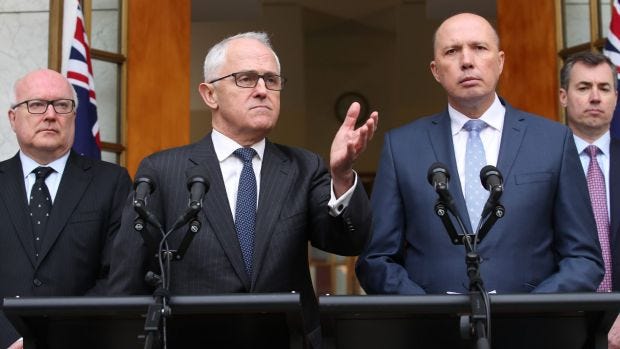 Questions of direction remain: Prime Minister Malcolm Turnbull announced Peter Dutton will become the Minister for Home ...