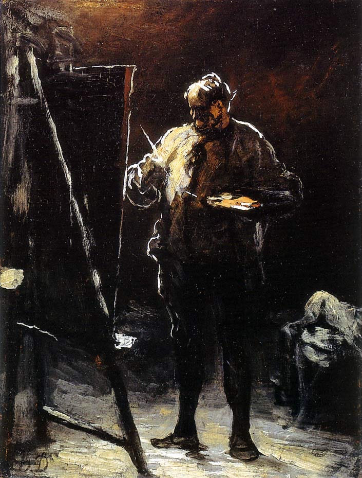 The Painter At His Easel (c. 1870-75) by Honore Daumier – Artchive