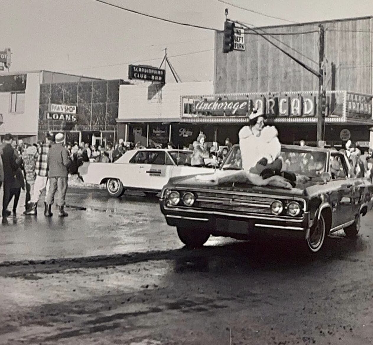 Fur Rendezvous Parade in Anchorage, Alaska.