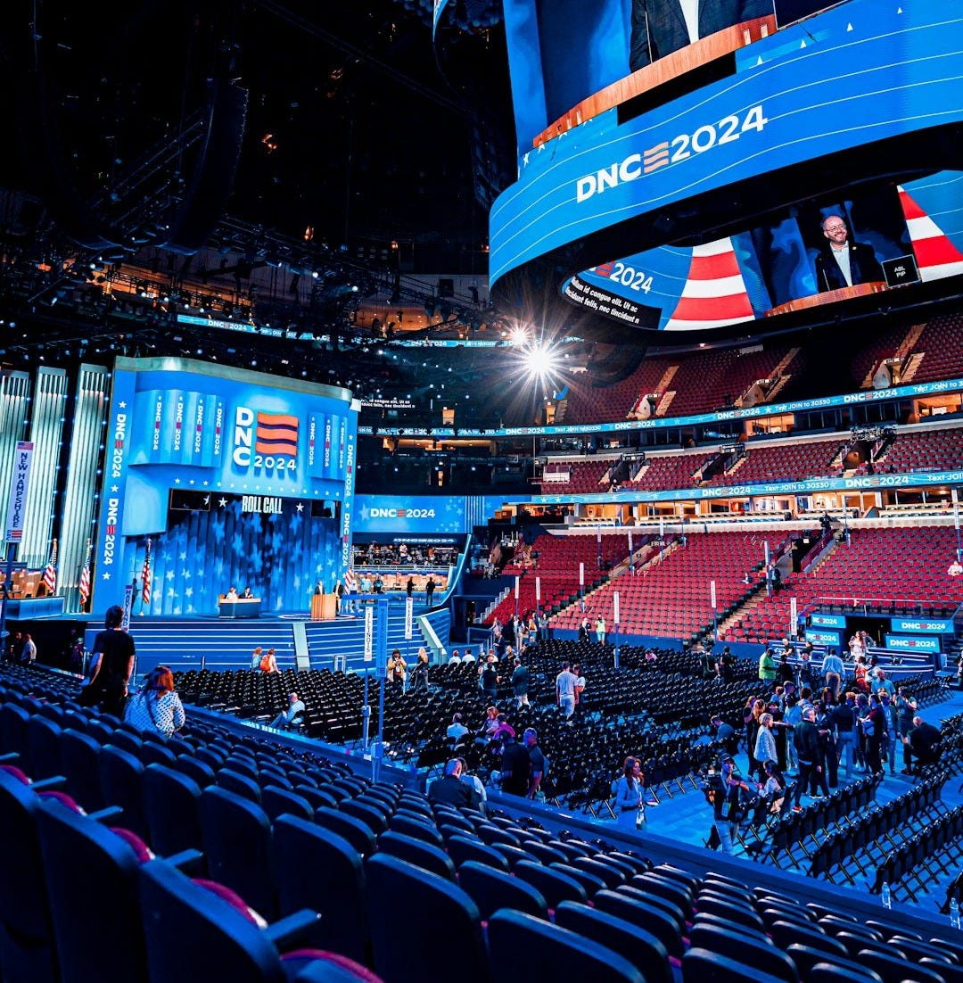 A view of the stage at the republican convention