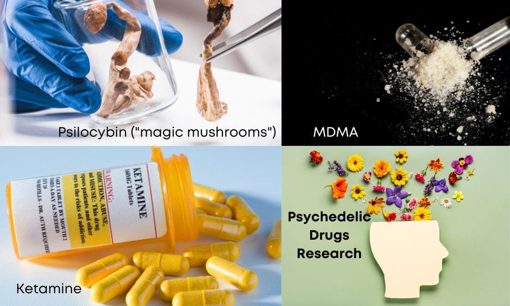 Psychedelic Drugs Research Ketamine, Psilocybin, MDMA