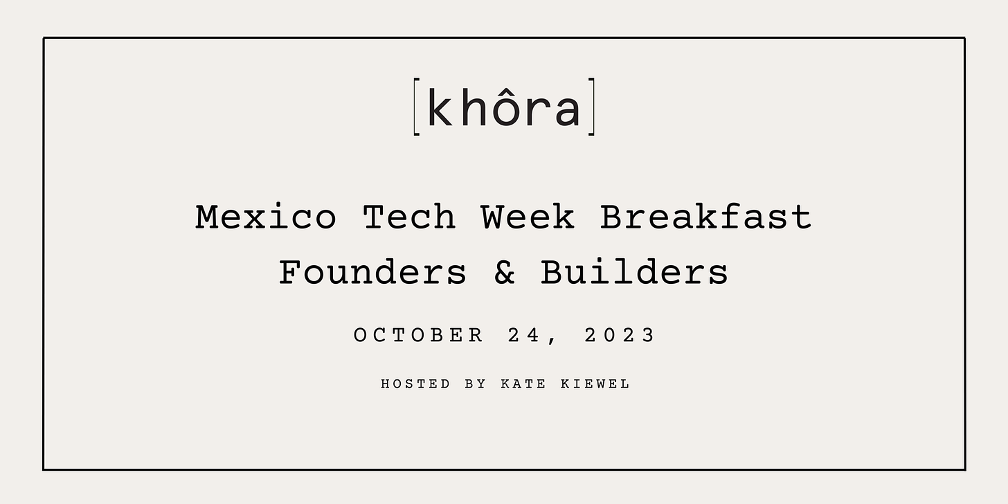 Cover Image for Mexico Tech Week Breakfast 
