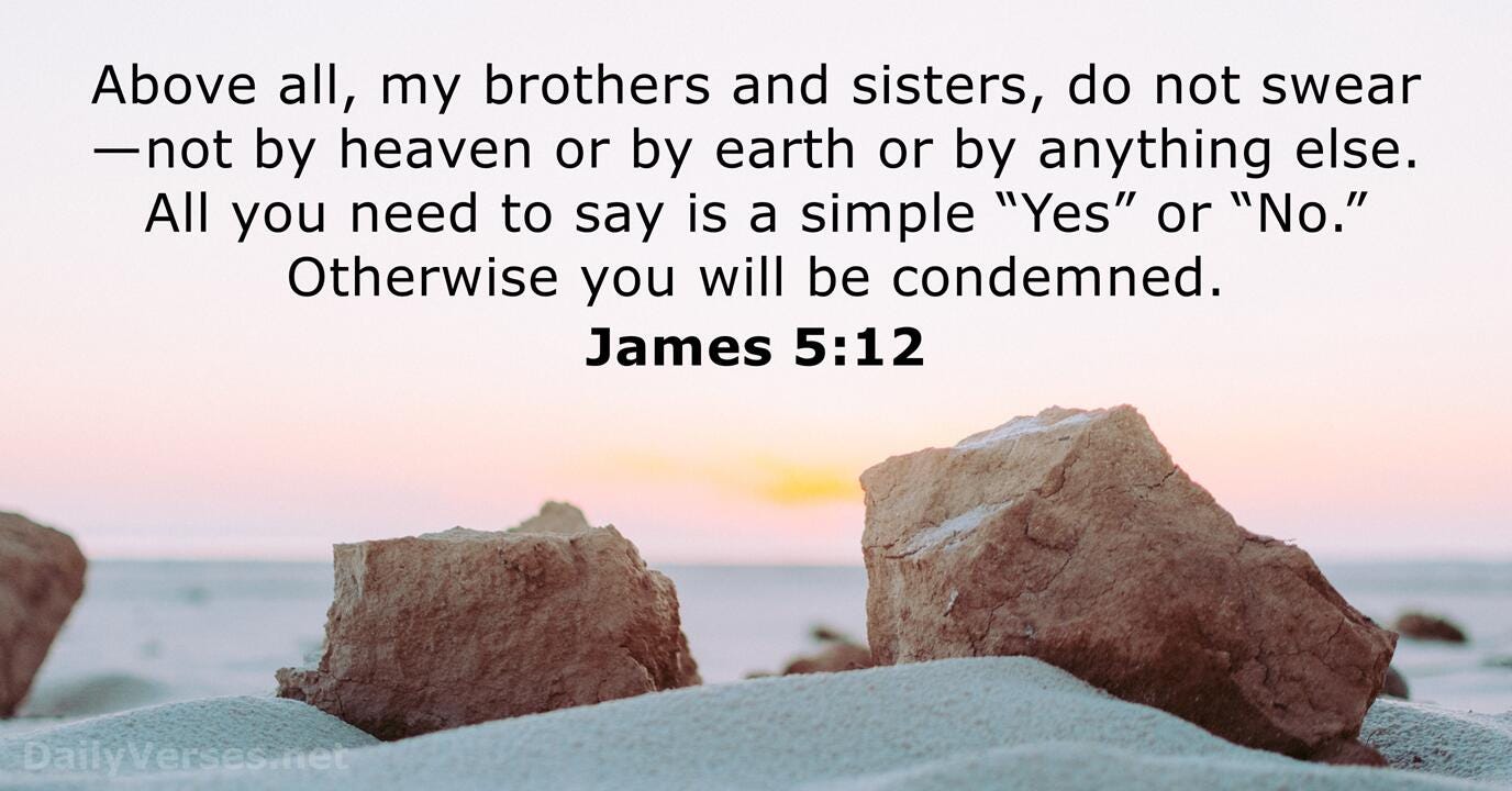 James 5:12 - Bible verse - DailyVerses.net