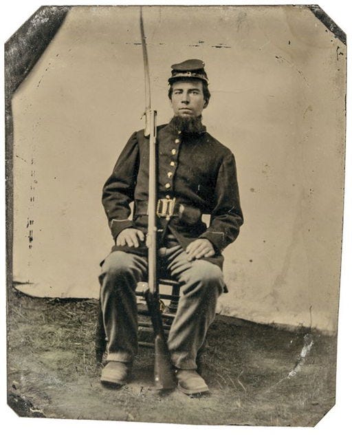 Civil War Armed Union Soldier Tintype Photograph - Nov 21, 2015 | Early ...