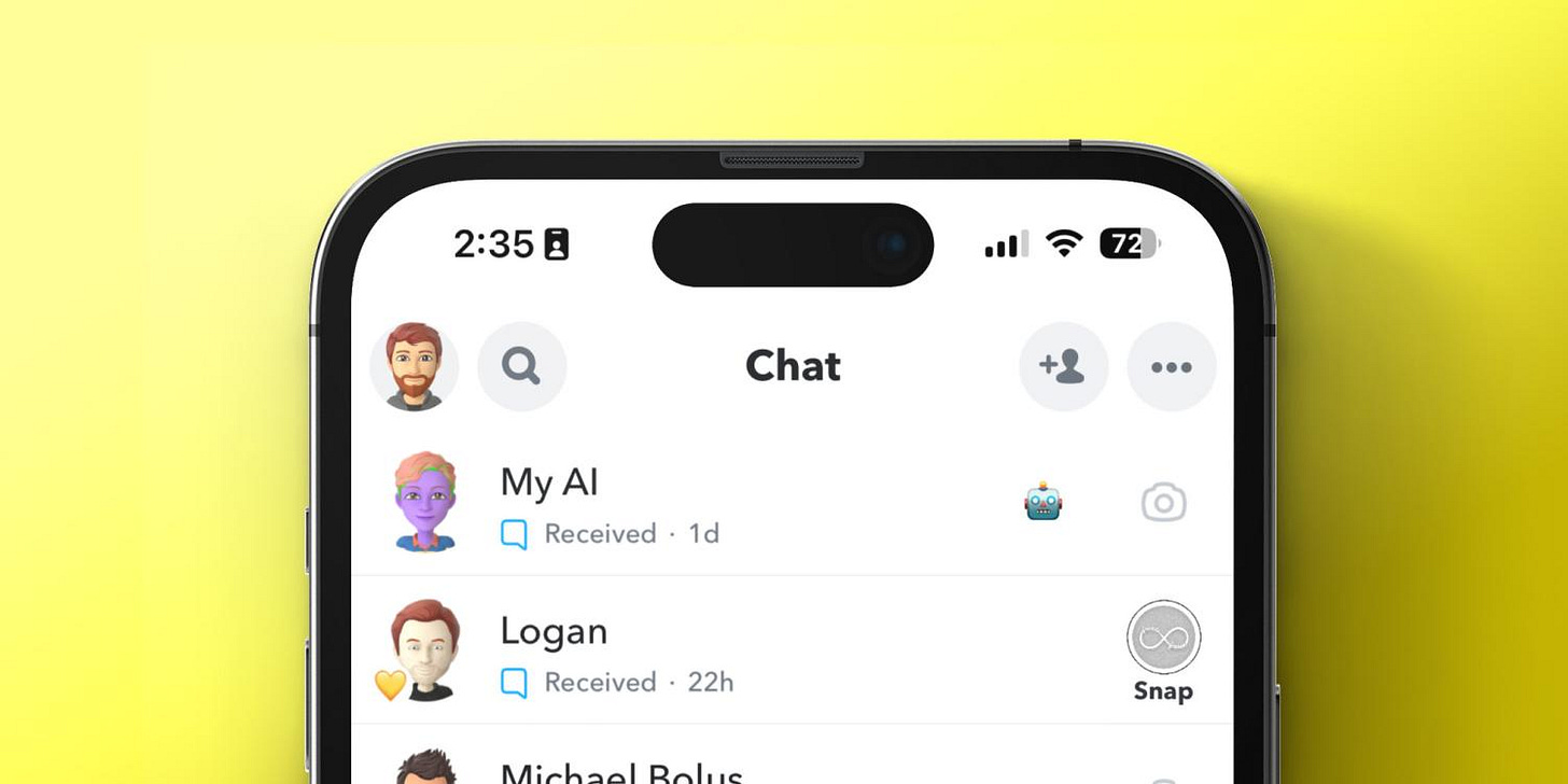 The Strangest of Snapchat Updates - MyAi