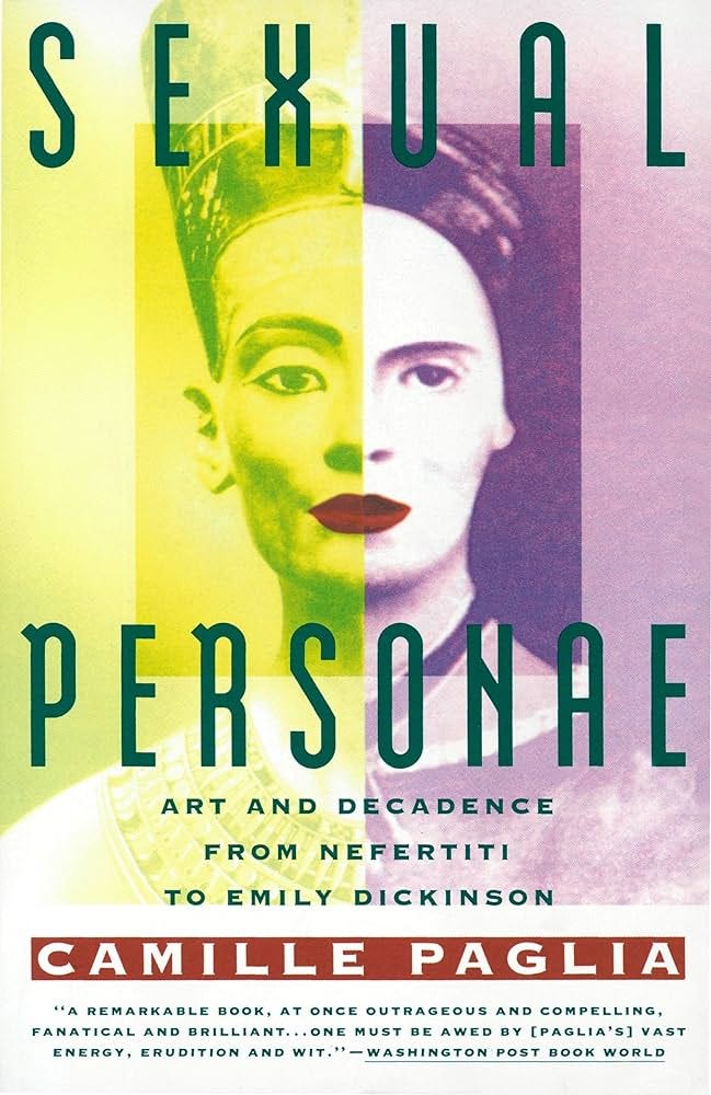 Sexual Personae: Art & Decadence from Nefertiti to Emily Dickinson: Paglia,  Camille: 9780679735793: Aesthetics: Amazon Canada