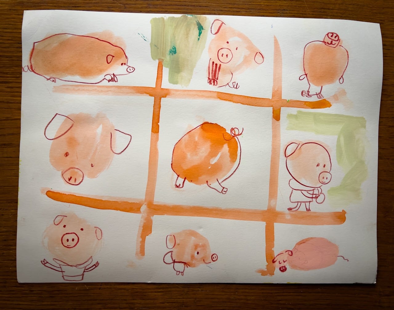 pig character illustration by Beth Spencer