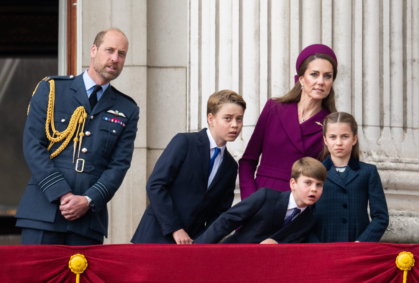 Prince William, Prince George, Prince Louis, Princess Kate and Princess Charlotte