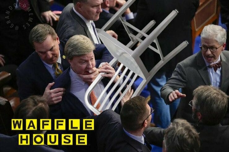 At times, Congress resembled a Waffle House brawl
