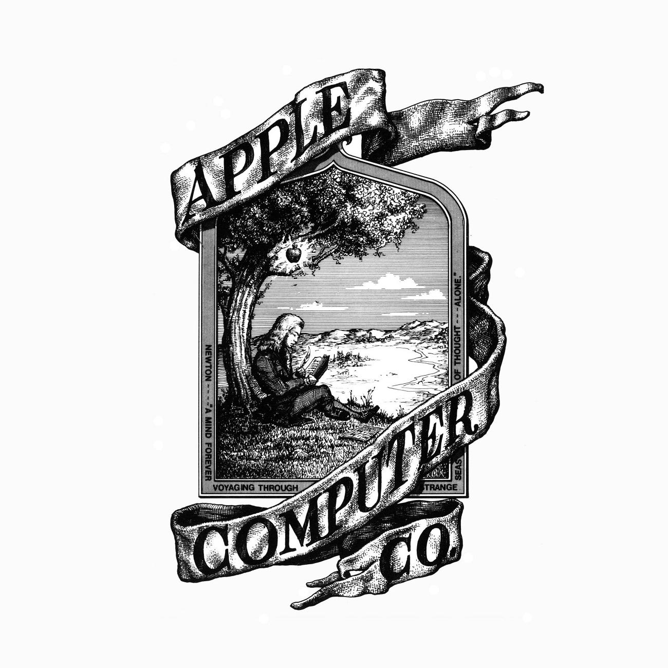 Original Apple Computers logo by Ron Wayne