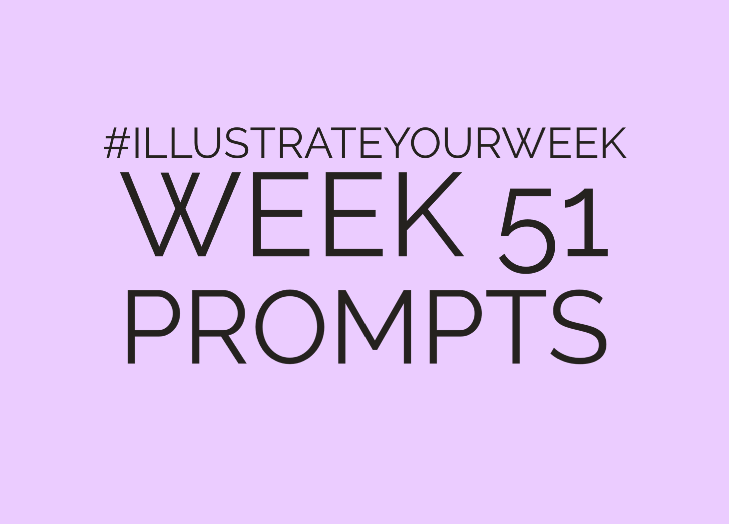 Illustrate Your Week Week 51 of 2023 Prompts